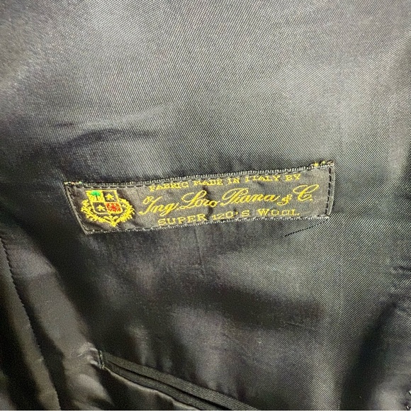 J. Crew & Ing. Loro Piana Black Suit Jacket 42R 100% Wool - Picture 7 of 12